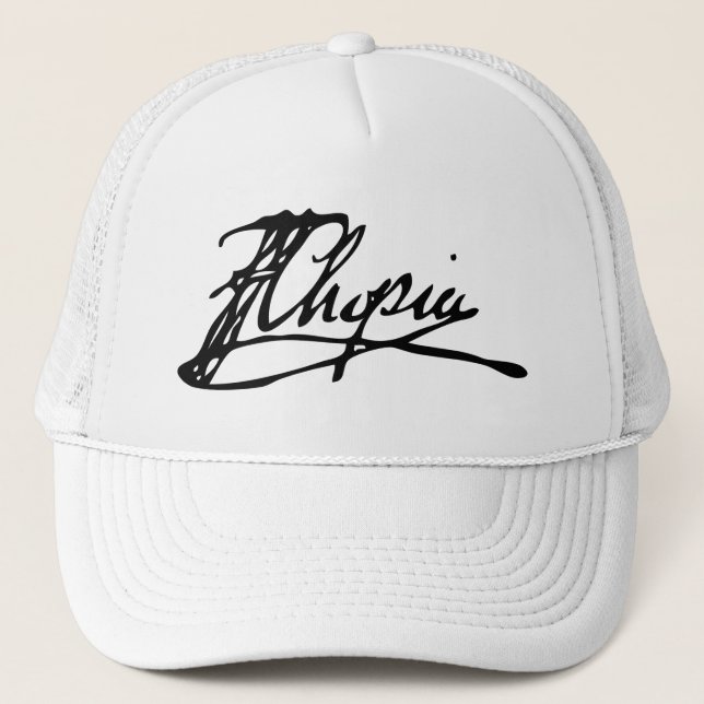 Casquette Signature de Frédéric Chopin (Devant)
