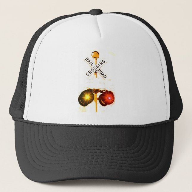Casquette Signaux de croisement de clignotant jaunes et (Devant)