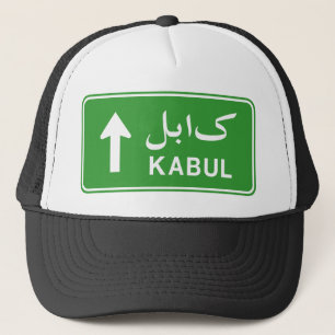 Casquette SIGNE DE LA ROUTE DE Kaboul EN Afghanistan