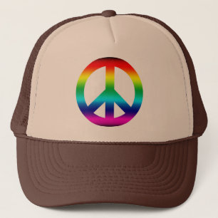 Casquette Signe de paix arc-en-ciel