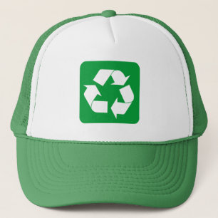 Casquette Signe de recyclage - Vert d'herbe