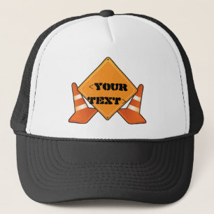 CASQUETTE SIGNE ROUTIER DE CONSTRUCTION PERSONNALISABLE,<YOU
