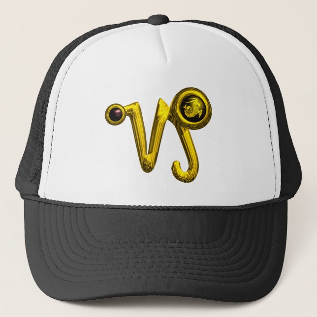 CASQUETTE SIGNE ZODIAC D'OR CAPRICORN JEWEL (Devant)