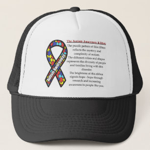 Casquette Signification de ruban d'autisme