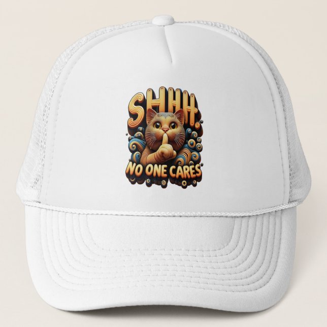 Casquette Silencieux Élégance Féline Que Personne Ne S'En So (Devant)