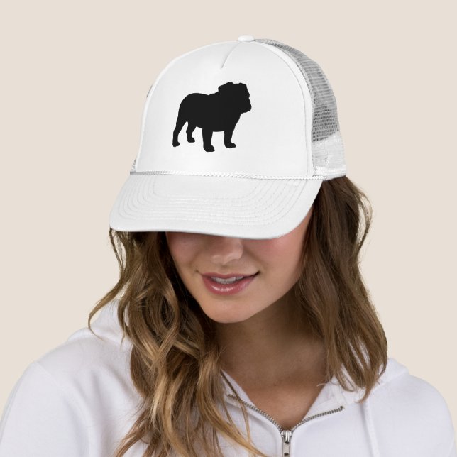 Casquette Silhouette de Bulldog anglais (En situation)