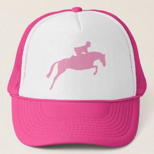 Casquette Silhouette de cheval de pullover (rose)