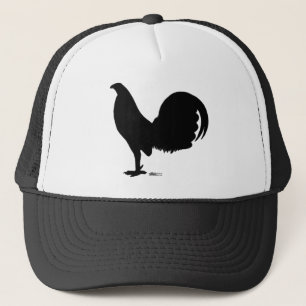 Casquette Silhouette de coq de coq de combat
