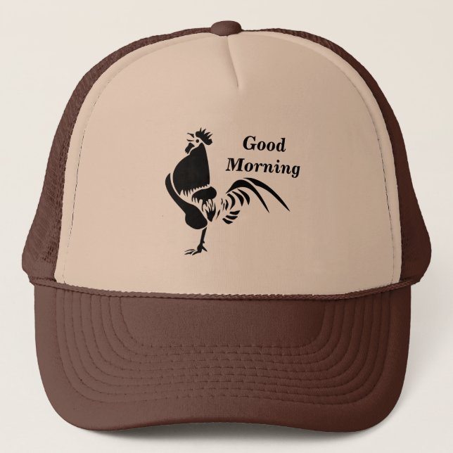 Casquette Silhouette de croisière à coq noir (Devant)