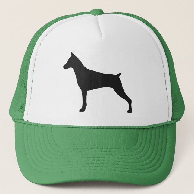 Casquette Silhouette de Pinscher de dobermann (Devant)