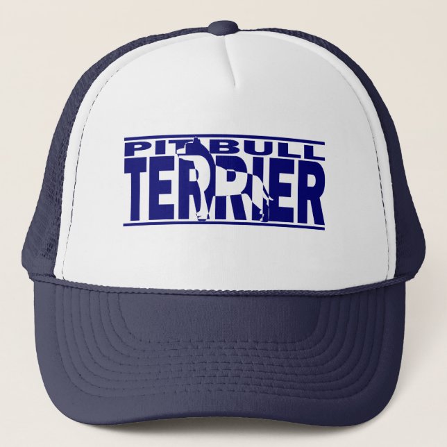 Casquette Silhouette de Terrier de pitbull (Devant)