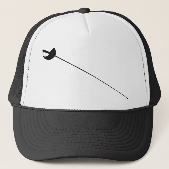 Casquette Silhouette d'ensemble d'épée de clôture (Devant)
