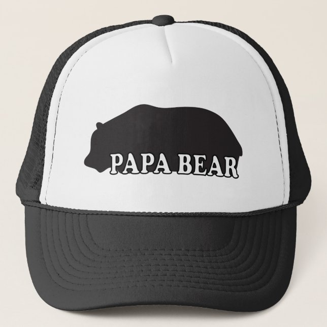 Casquette Silhouette d'ours de papa (Devant)