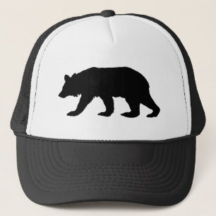 Casquette Silhouette d'ours noir