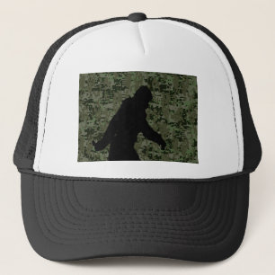 Casquette Silhouette Gone Squatchin sur Camouflage numérique