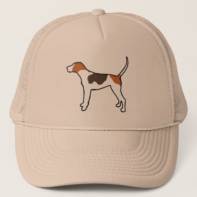 Casquette silhouette treeing de couleur de coonhound de (Devant)