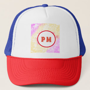 CASQUETTE SIMPLE MODERNE MODERNE MONOGRAM STYLE ÉLÉGANT FOUR