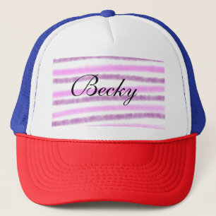 Casquette simple pastel rose aquarelle personnalisez avec vo