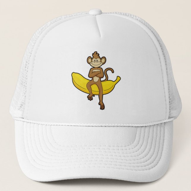 Casquette Singe à la banane (Devant)