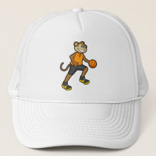 Casquette Singe au basketball