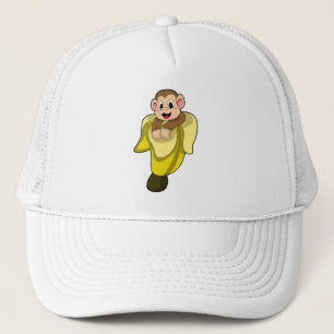 Casquette Singe avec écorce de banane