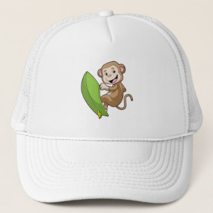 Casquette Singe comme surfeur avec Surfer