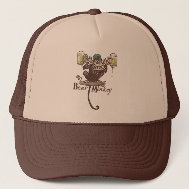 Casquette Singe de la bière (Devant)