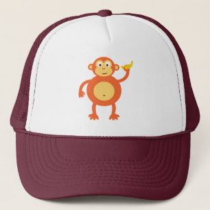 Casquette Singe orange