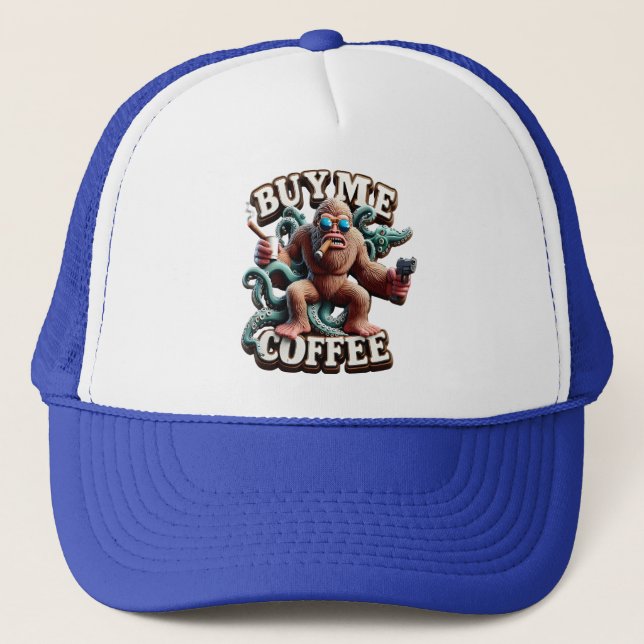 Casquette Singes Java Robbage Acheter Un Café (Devant)