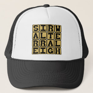Casquette Sir Walter Raleigh, explorateur anglais