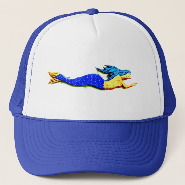 Casquette sirène à queue bleue (Devant)