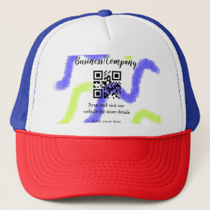 Casquette site web simple de société commerciale code-barres