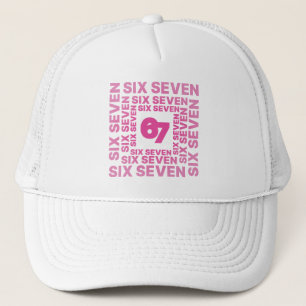 Casquette Six Seven 67 Graphique Rose
