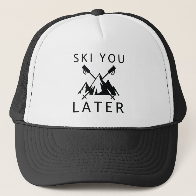 Casquette Ski Plus Tard (Devant)