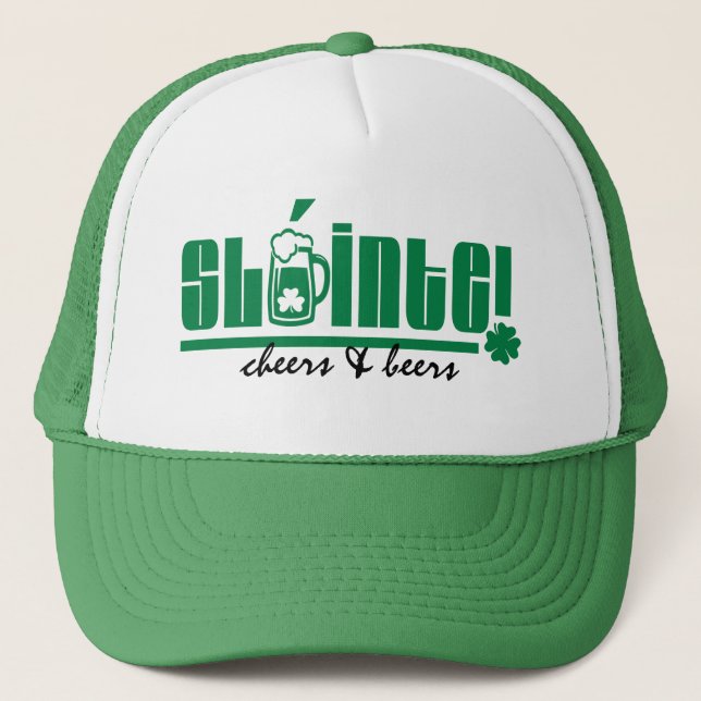 Casquette Sláinte. Bravo & Bières. Saint Patrick's Day (Devant)