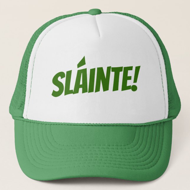 Casquette Sláinte - Green St PAtrick's Day camionneur chapea (Devant)