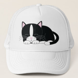 Casquette Sleepy Kitty {Tuxedo}