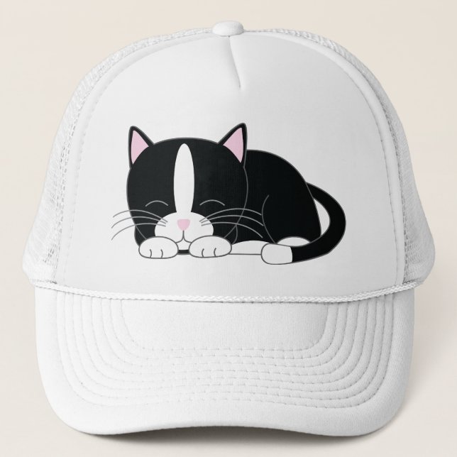 Casquette Sleepy Kitty {Tuxedo} (Devant)