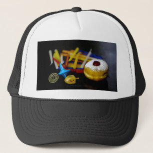 Casquette SlipperyJoe Hanukkah nature morte symbolique fête