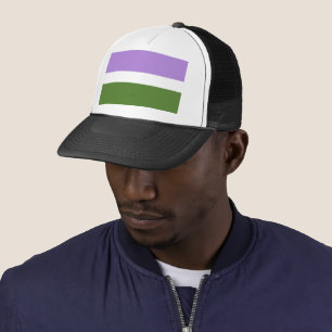 Casquette SlipperyJoe's Genderqueer Pride Couleurs du drapea
