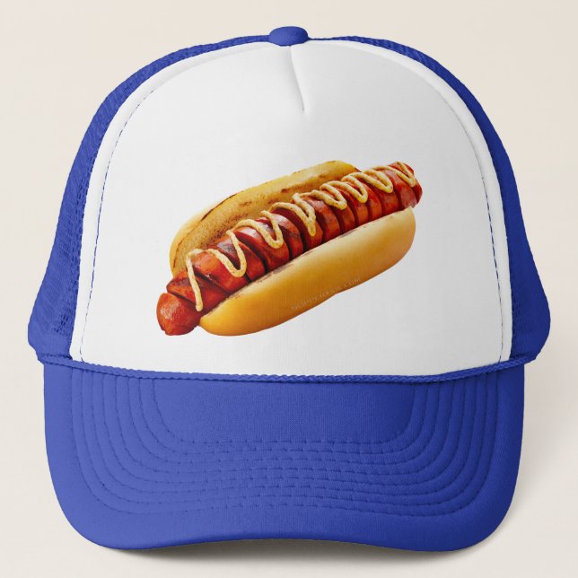 Casquette SlipperyJoe's hot dog niché doucement pain jaune v (Devant)