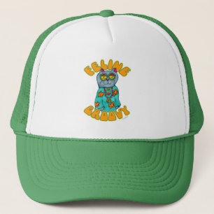 Casquette Slogan d'art pour chat Hippie Super Feline