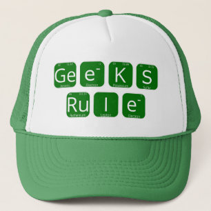 Casquette Slogan de table périodique geek
