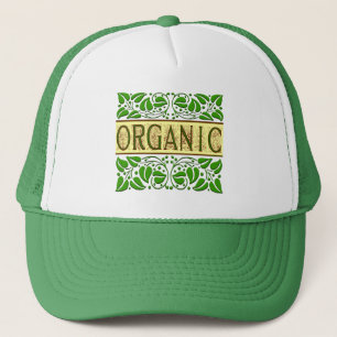 Casquette Slogan vert bio