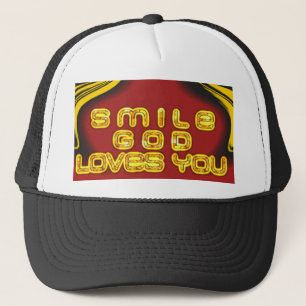 Casquette Smile God Loves You Customize Product