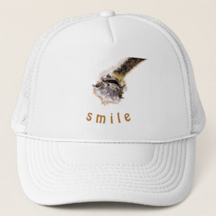 Casquette Smile Trucker Hat avec Happy Ostrich - Texte perso