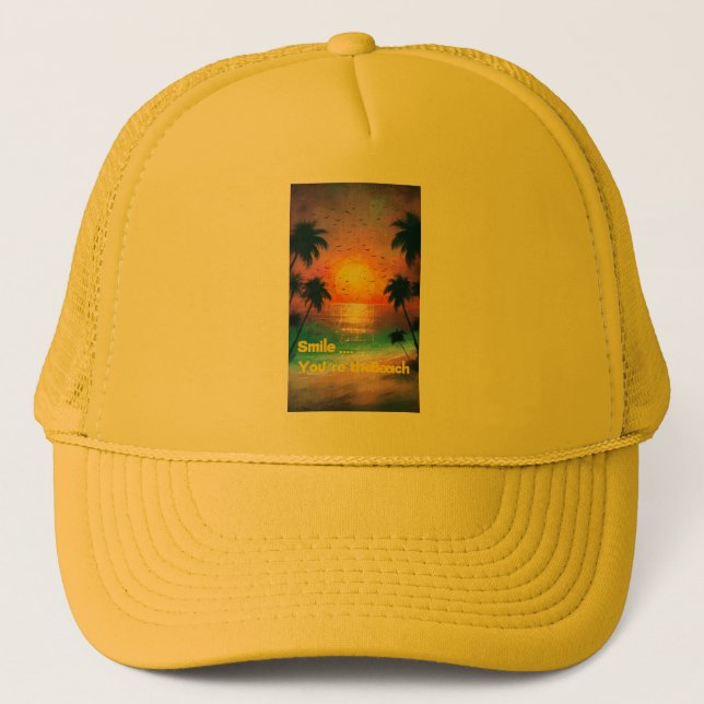Casquette Smile... You're at the Beach – Chill Summer Cap (Devant)