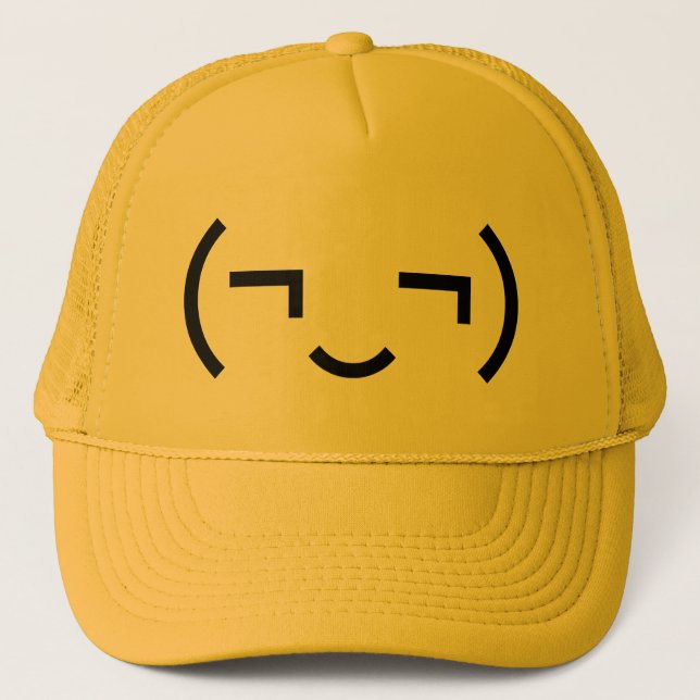 Casquette Smug Emoticon (‿MD) Kaomoji japonais (Devant)