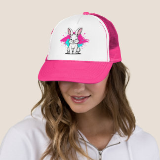 Casquette Snapback de Graffiti de lapin espiègle