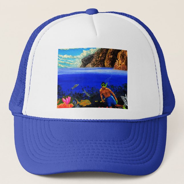 Casquette Snorkeling à Black Rock Trucker Hat (Devant)